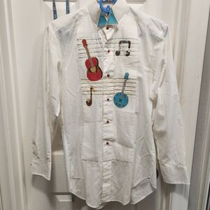Wanted by beads beautiful vintage western shirt size s